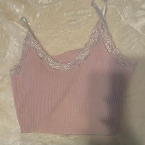 Shein lace crop top